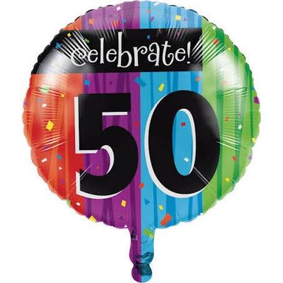 50. Geburtstag `Celebrate` Folienballon