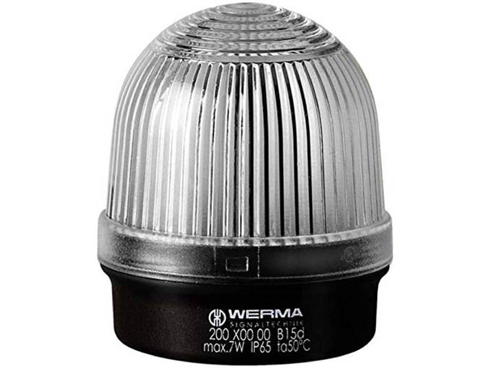 Optische waarschuwing Werma Signaltechnik 200.400.00 12-240V AC/DC permanent licht IP65 1 stuk
