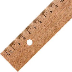 M+R Lineal 719300000, 30 cm, Holz, braun