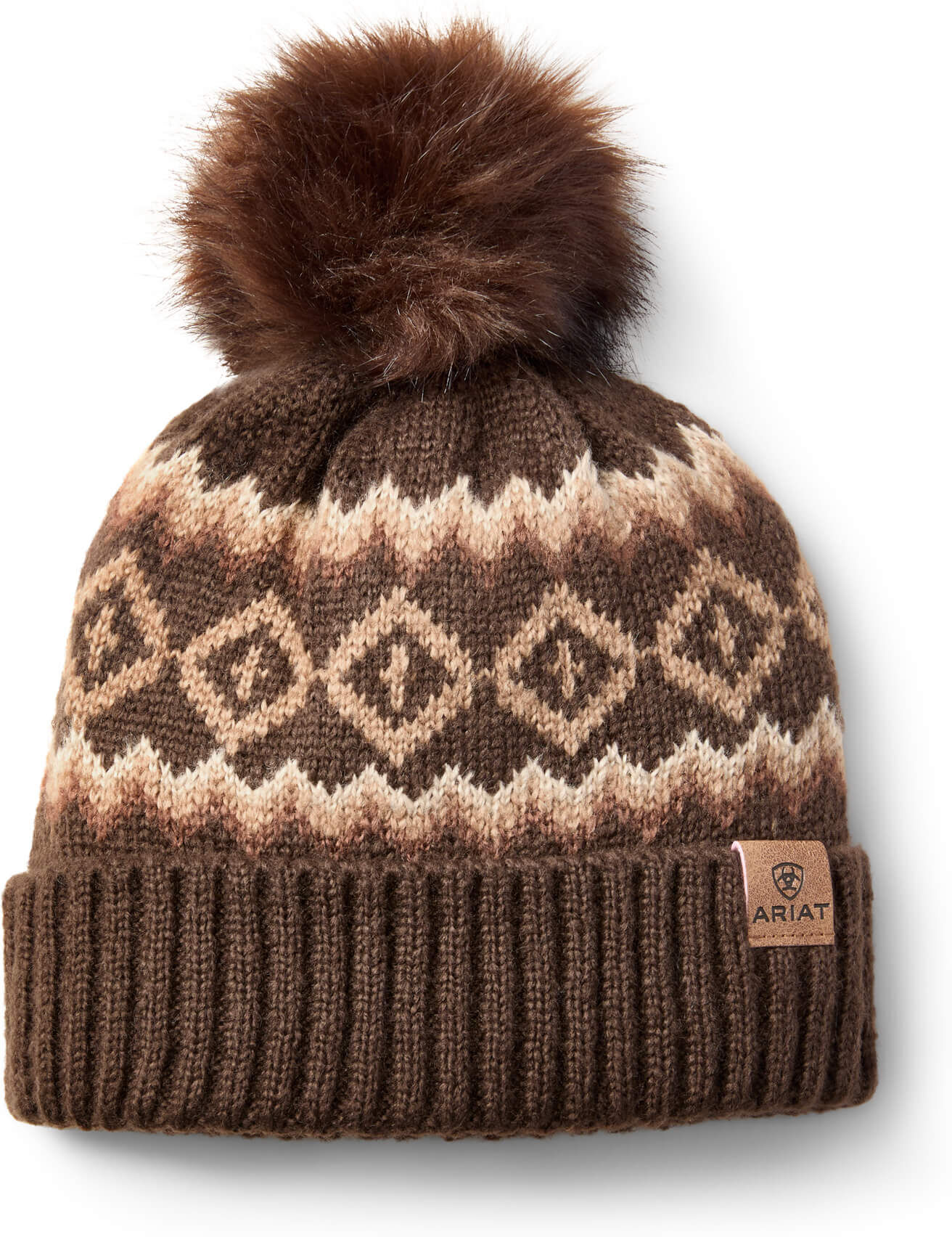 Women's Bristol Beanie Hat in Chocolate Brown by Ariat