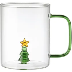 Tasse Christmas Grün/Gelb ca. 360ml