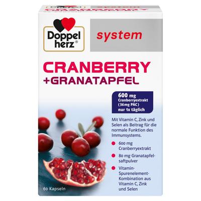 Doppelherz Cranberry+Granatapfel system Kapseln 60 St