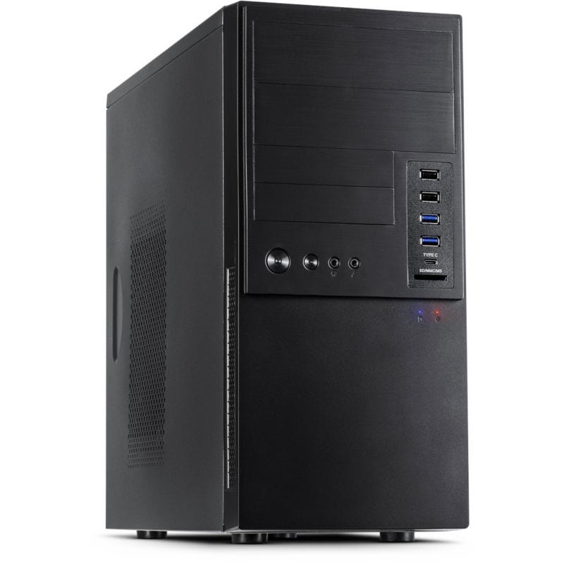 Inter-Tech IT-6865 PC Gehäuse Micro-Tower Schwarz