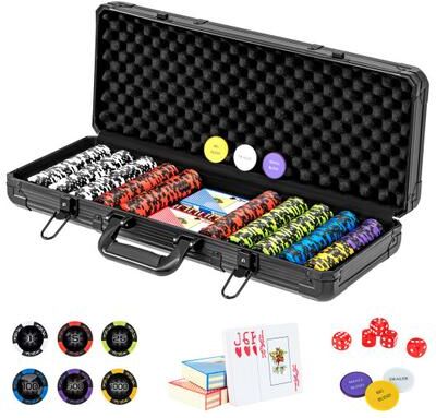 Costway 14 Gram Texas Holdem Poker Chip Set
