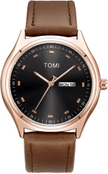 Inspire Essentials TOMI Minimalist Quartz Watch Business Casual Calendar Style f