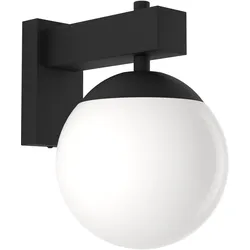 EGLO, Gartenbeleuchtung, 900669 BUFALATA E27 Aussen-Wand-/Deckenleuchte Schwarz Weiss IP44 (E27, IP44)