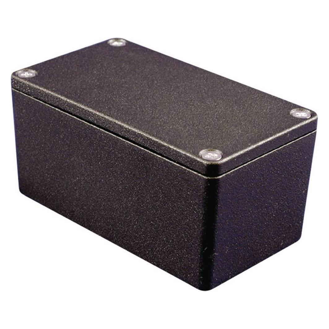 Hammond 1550Z104BK Universal-Gehäuse Aluminium Schwarz 1 St. (Gehäuse) (1550Z104BK)