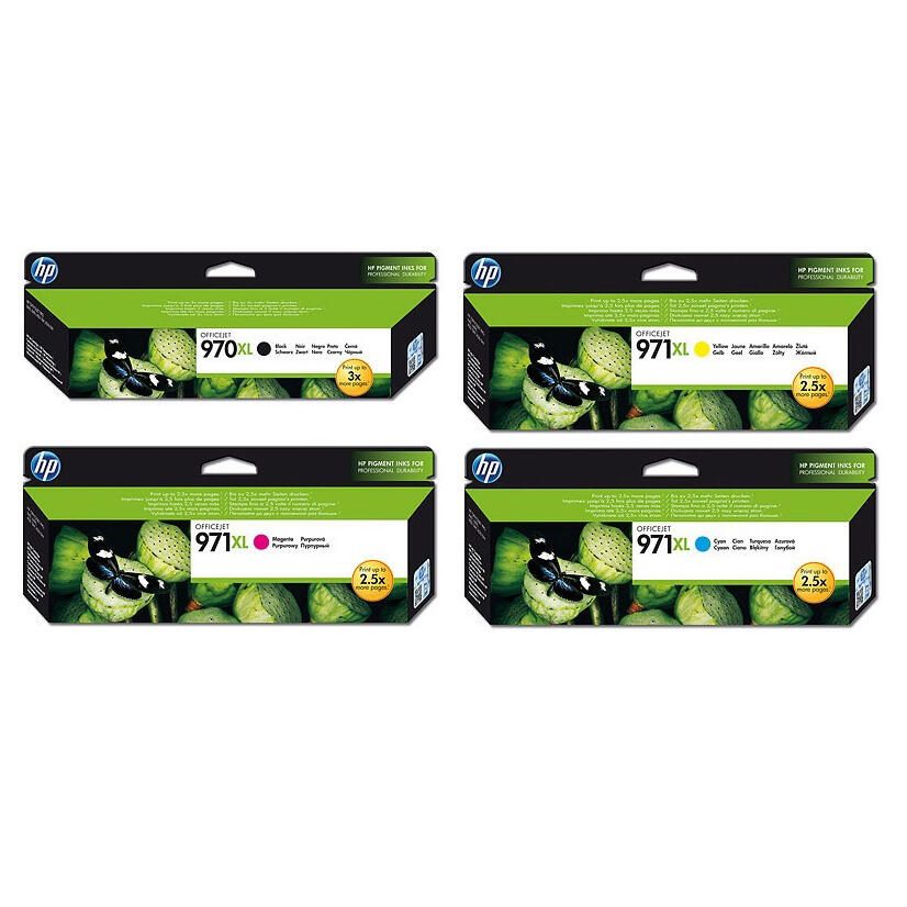 HP Inc. HP Original 970XL/971XL Druckerpatronen Multipack schwarz, cyan, magenta, gelb OPCN625AE
