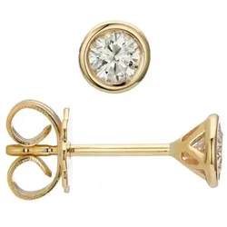 CANADIAN DIAMONDS Ohrstecker 2 Brillanten zus. ca. 0,40ct Gold 585