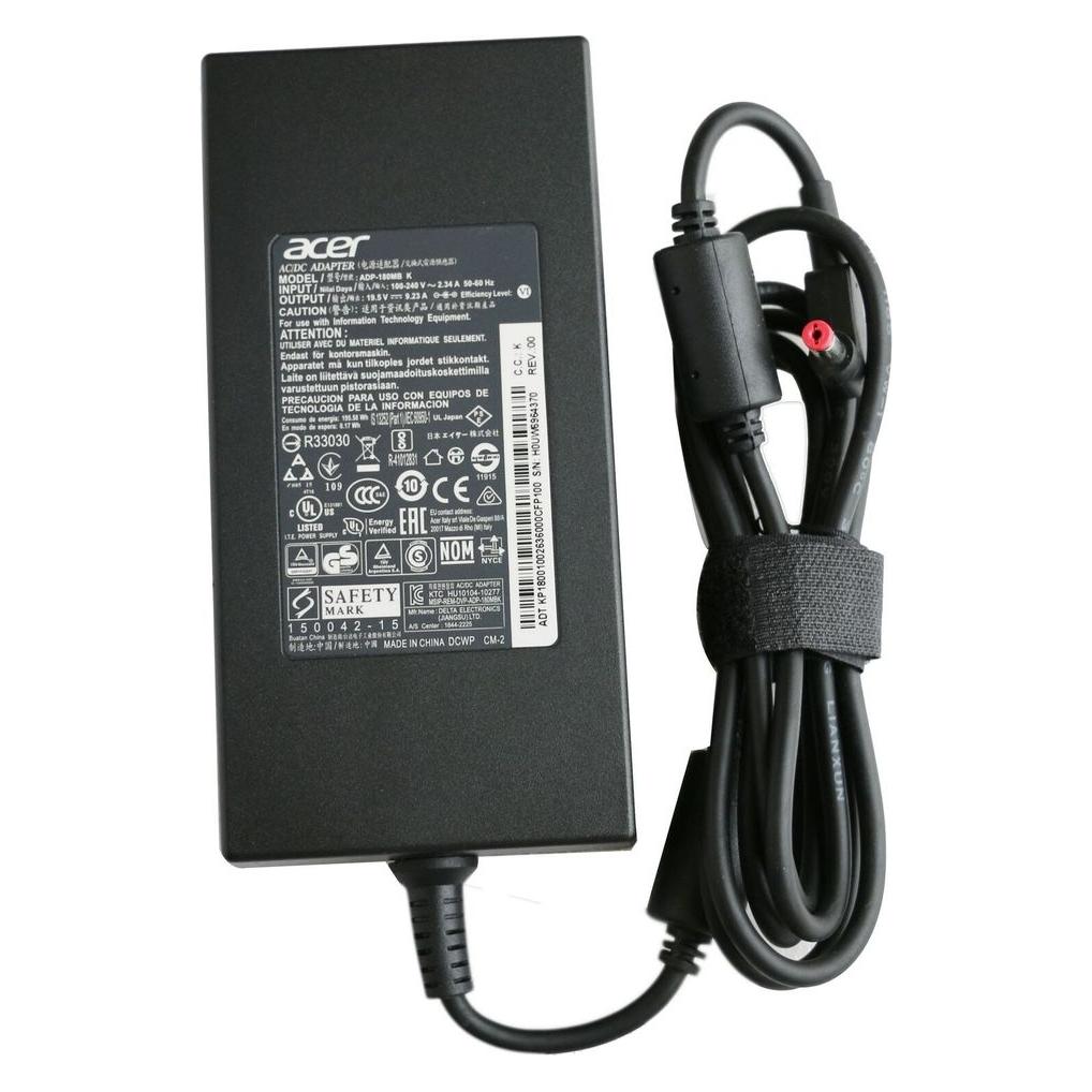Acer AC Adapter 180W, 19.5V, Black (180 W) (KP.18001.002)