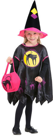 Kinderponcho "Halloweenkatze"