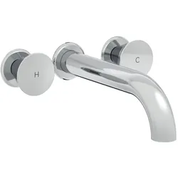 VitrA Liquid Fertigmontageset A42689 UP-Zweigriff-Waschtischarmatur, lang, chrom
