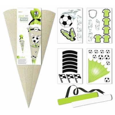Schultüten-Bastelset 'Green Line - Fußball'