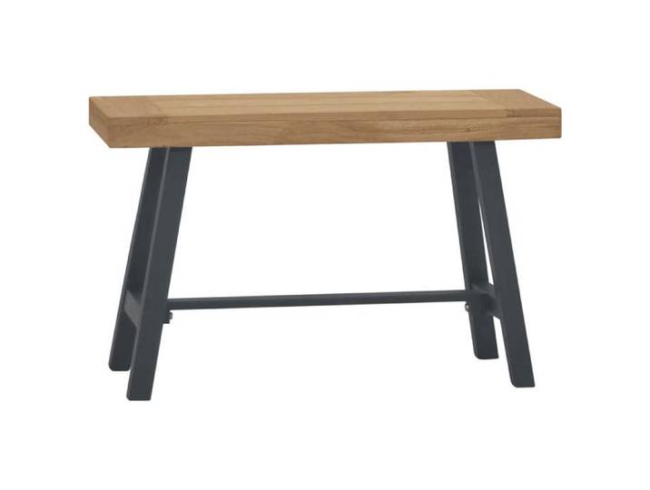 SALE 2025 Banc d'entrée - Banc 80 cm Bois massif de teck 8 7 Kg 8237