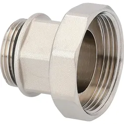 Anschlussverschraubung 1 1/2'' IG x 1'' AG mit Weich- dichtung für Pumpenanschluss