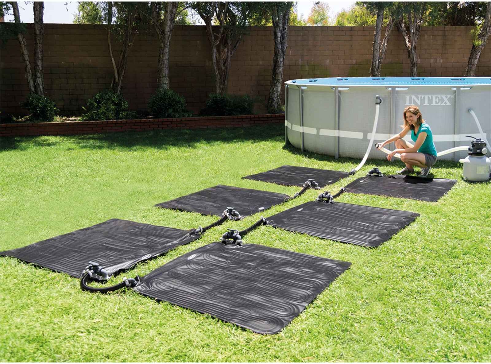 INTEX 28685 Mats de Chauffage Solaire 4 pc 1,2 x 1,2 m PVC