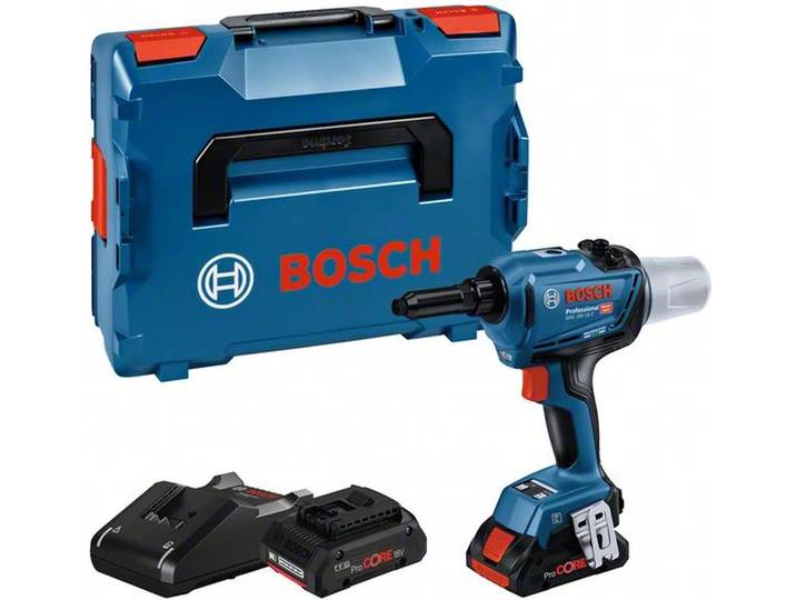 Pistolet à riveter sans fil Bosch GRG 18V-16 C\, 2 batteries ProCORE18V 4\,0 Ah\, L-BOXX\, 1 pièce.
