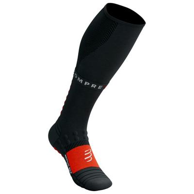 Compressport - Full Socks Winter Run - Kompressionssocken T4 - EU: 45-48 schwarz