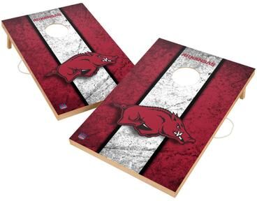 Skip's Garage Vintage Arkansas Razorbacks Regulation 2x4 Cornhole Set