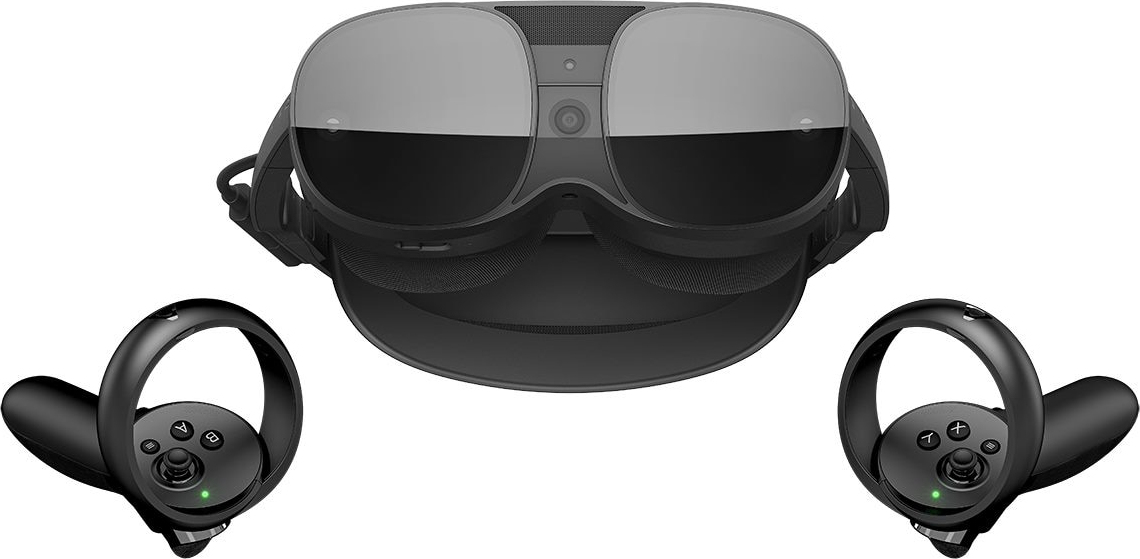 HTC Vive XR Elite, Dediziertes obenmontiertes Display, Schwarz, 110°, Einfarbig, 110°, 90 Hz