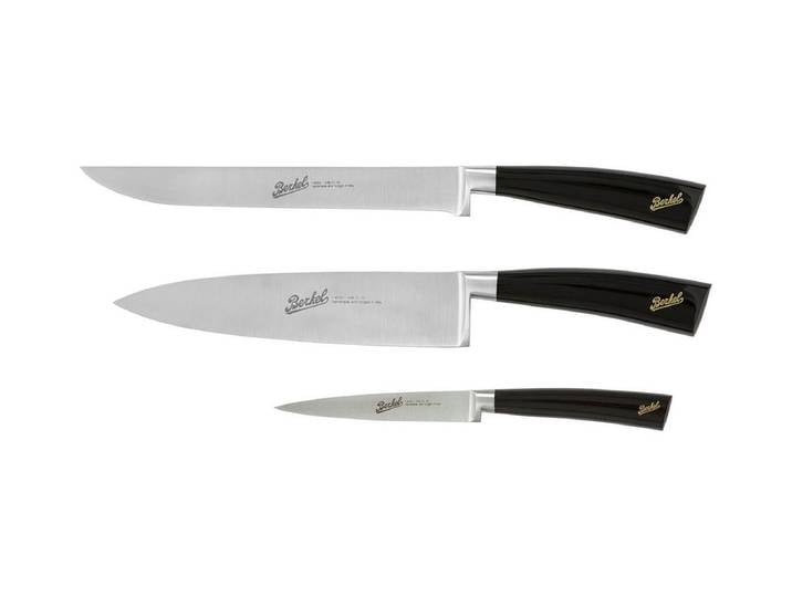 Berkel Elegance Schwarz - Set mit 3 Chef-Messer