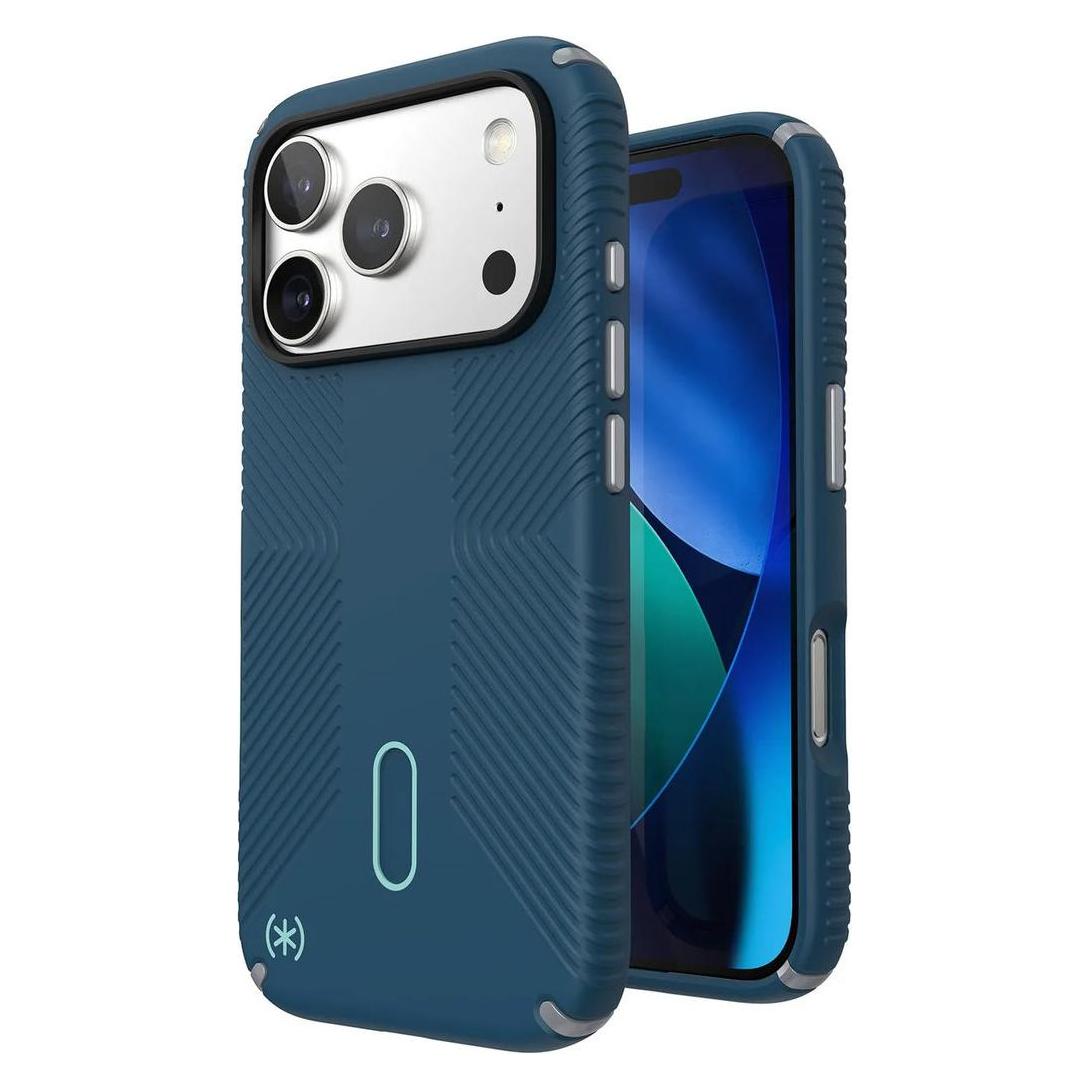 speck Presidio2 Grip + ClickLock Apple iPhone 17 Pro Blue - with Microban (Apple iPhone 17 Pro) (150977-3261)