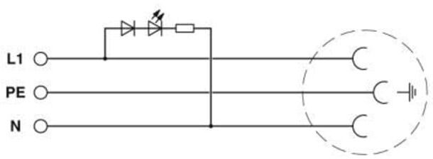 Phoenix Contact Prise encastrée type CF EO-CF/UT/LED/GN (0804027)