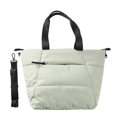 Freizeittasche KILLTEC "Shopper UNIV BGS", Gr. B/H/T: 48cm x 36cm x 12cm UNIV., beige (graugrün), Kunstfaser, Taschen, Modische, wasserabweisende Shopper Tasche mit Laptopfach