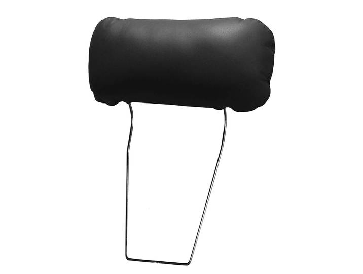 Kopfstütze Heimari Schwarz/Schwarz Echtleder Mabel 45 x 20 x 15cm Modern