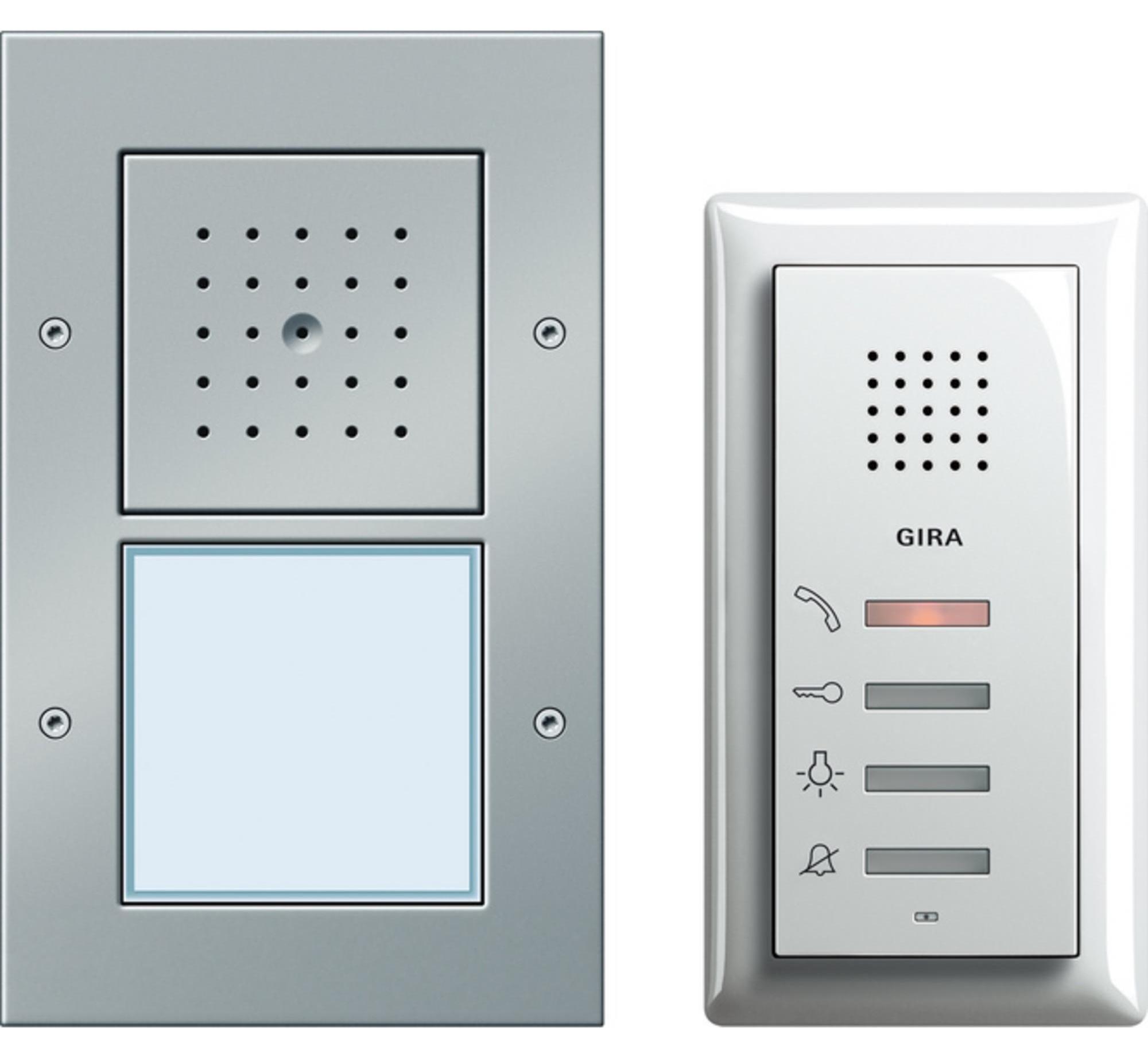 GIRA 049543 Einfamilienhaus-Paket AudioFarbe Alu