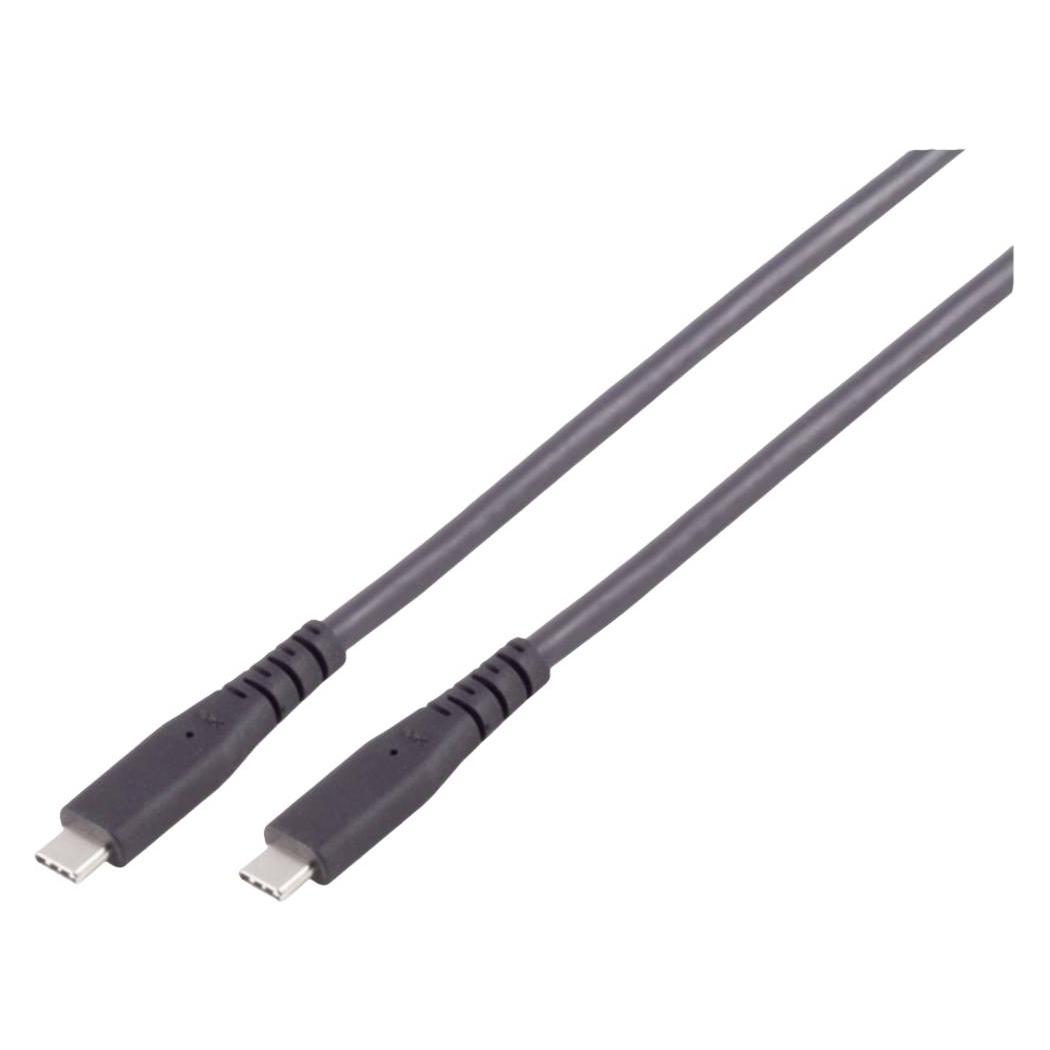 BKL Electronic USB-C Verbindungskabel, USB4 Gen 3x2, 240W, 0.5m (0.50 m, USB 4, 240 W) (10080128)