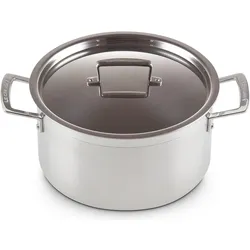 Le Creuset 3-Ply, Pfanne + Kochtopf, Silber