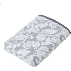 DUSCHTUCH Damast grau 70/130 cm