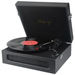 Halterrego Platine vinyle SOHO 2, 3 vitesses de lecture, enceintes stéréo intégr, Plattenspieler Zubehör
