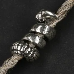 Drachensilber Bartperle 925 Silber Klaue Bartschmuck - Silber