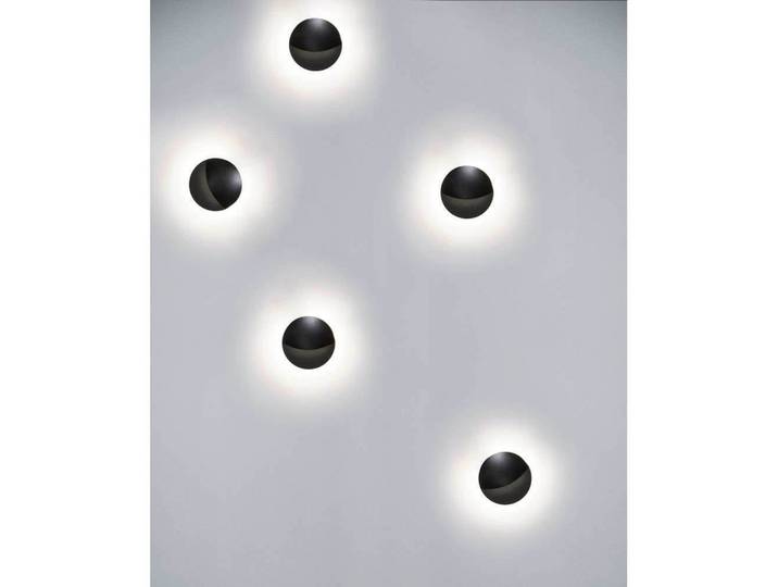 Applique murale Smiley IP65 noir mat - LOOM DESIGN - Terrasse - Aluminium