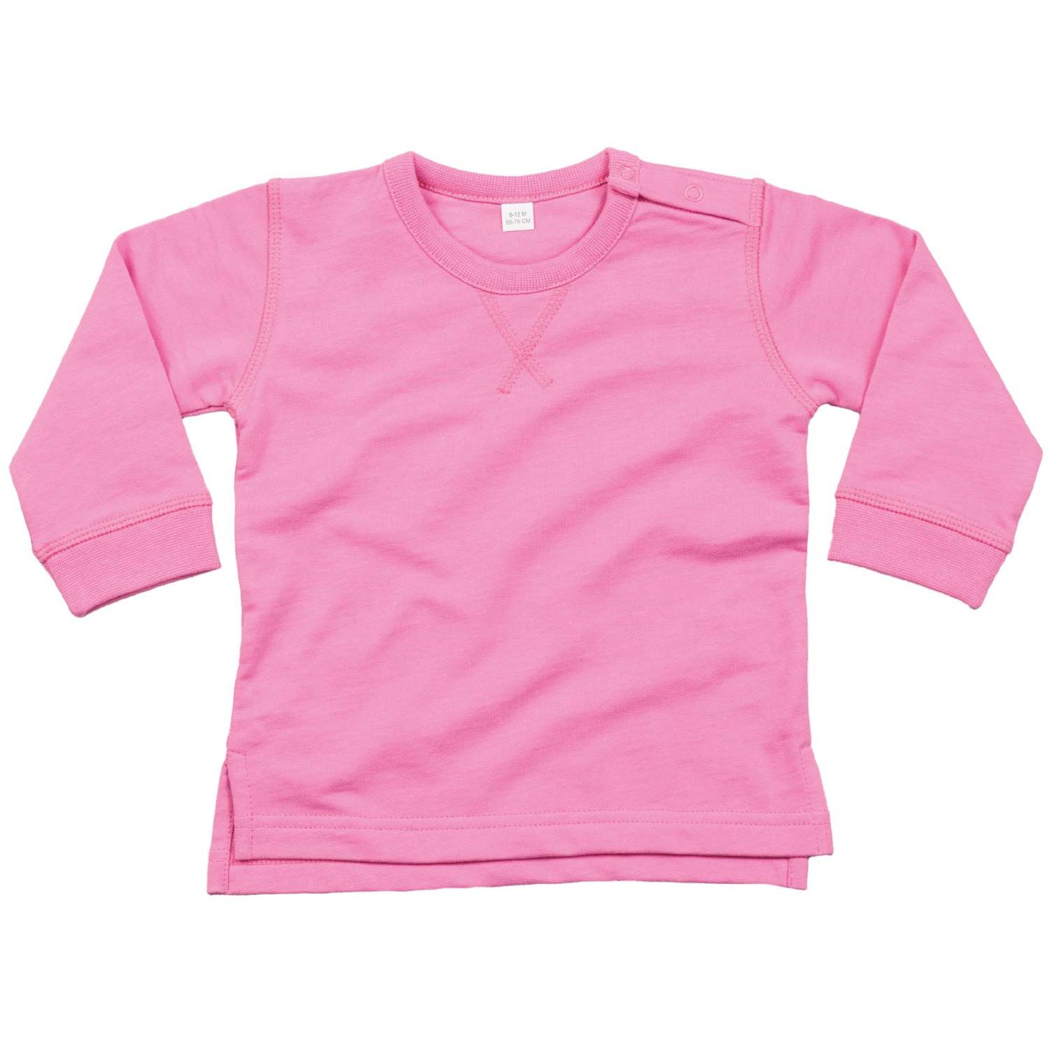 Babybugz Effen babytrui (Bubblegum Roze)