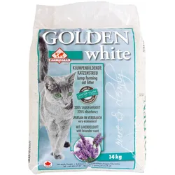 GOLDEN white Katzenstreu mit Lavendelduft Sparpaket 2x14kg