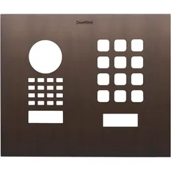 DoorBird D1101KH Modern Aufputz/ Unterputz Frontblende – Echte Baubronze