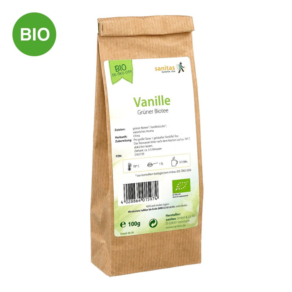 SANITAS GmbH & Co. KG Grüner Tee Vanille kbA 02165739