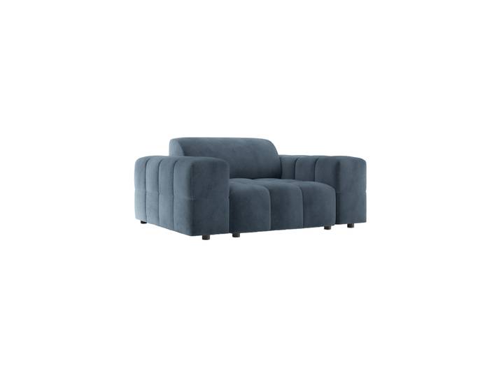 Design Sessel „Luc“ Strukturstoff Dunkelblau CXL by Christian Lacroix
