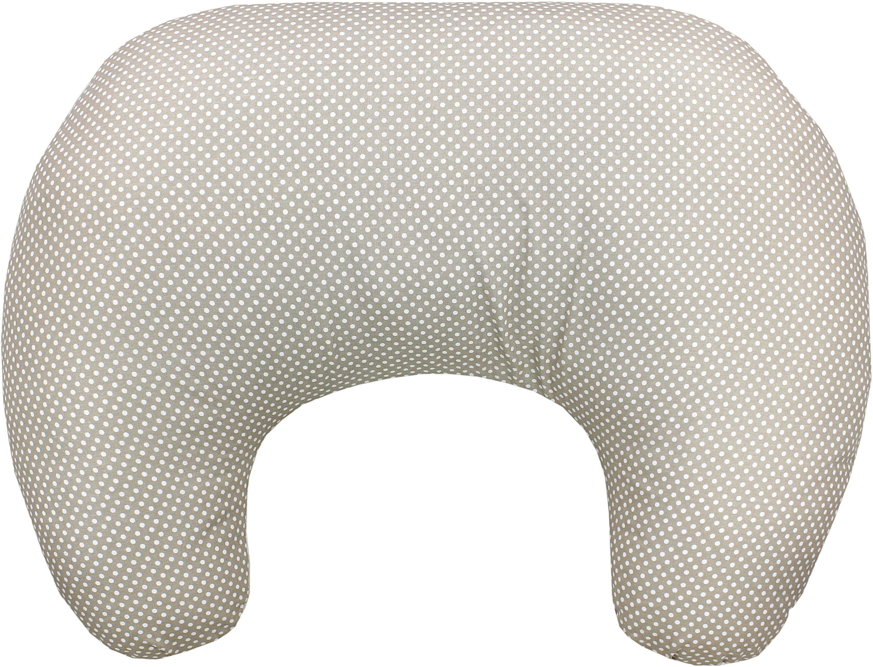 Stillkissen TUPTAM "Stillkissen Baby Stillkissen Klein mit Baumwoll-Bezug", Baby, braun (giraffe beige punkte), Obermaterial: 100% Baumwolle CO., Funktionskissen Stillkissen