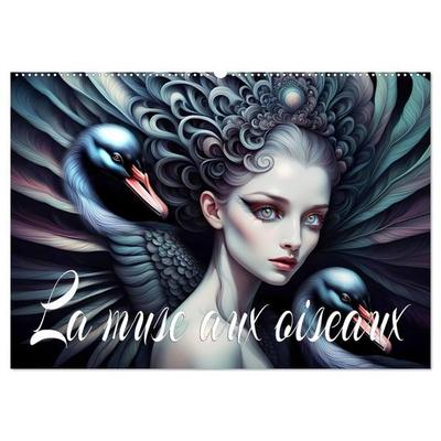 La muse aux oiseaux (Calendrier mural 2027 DIN A2 vertical), CALVENDO calendrier mensuel