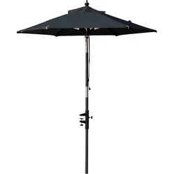 Gardenson Sonnenschirm ca.180x180cm Schwarz