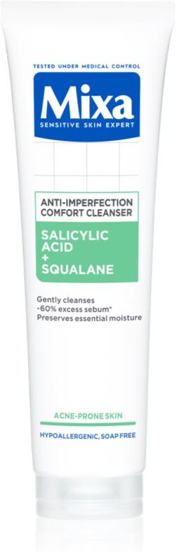 Mixa Anti-Imperfection Comfort Cleanser gel facial cleanser against imperfections in acne-prone skin 150 ml