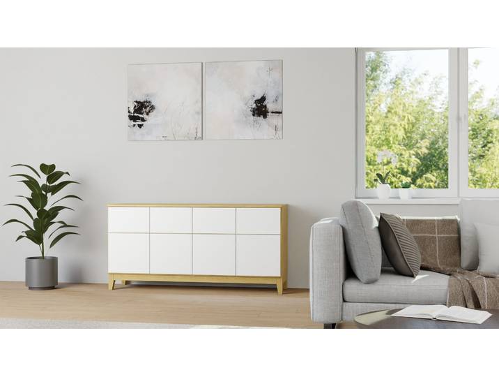 Kommode skandinavischer Stil Eiche Natur geölt