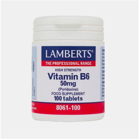 LAMBERTS VITAMIN B6 50mg 100 COMPRIMIDOS