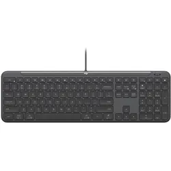 Logitech Wired Kb K620 For Business (Eng. Int., Kabelgebunden), Tastatur, Grau