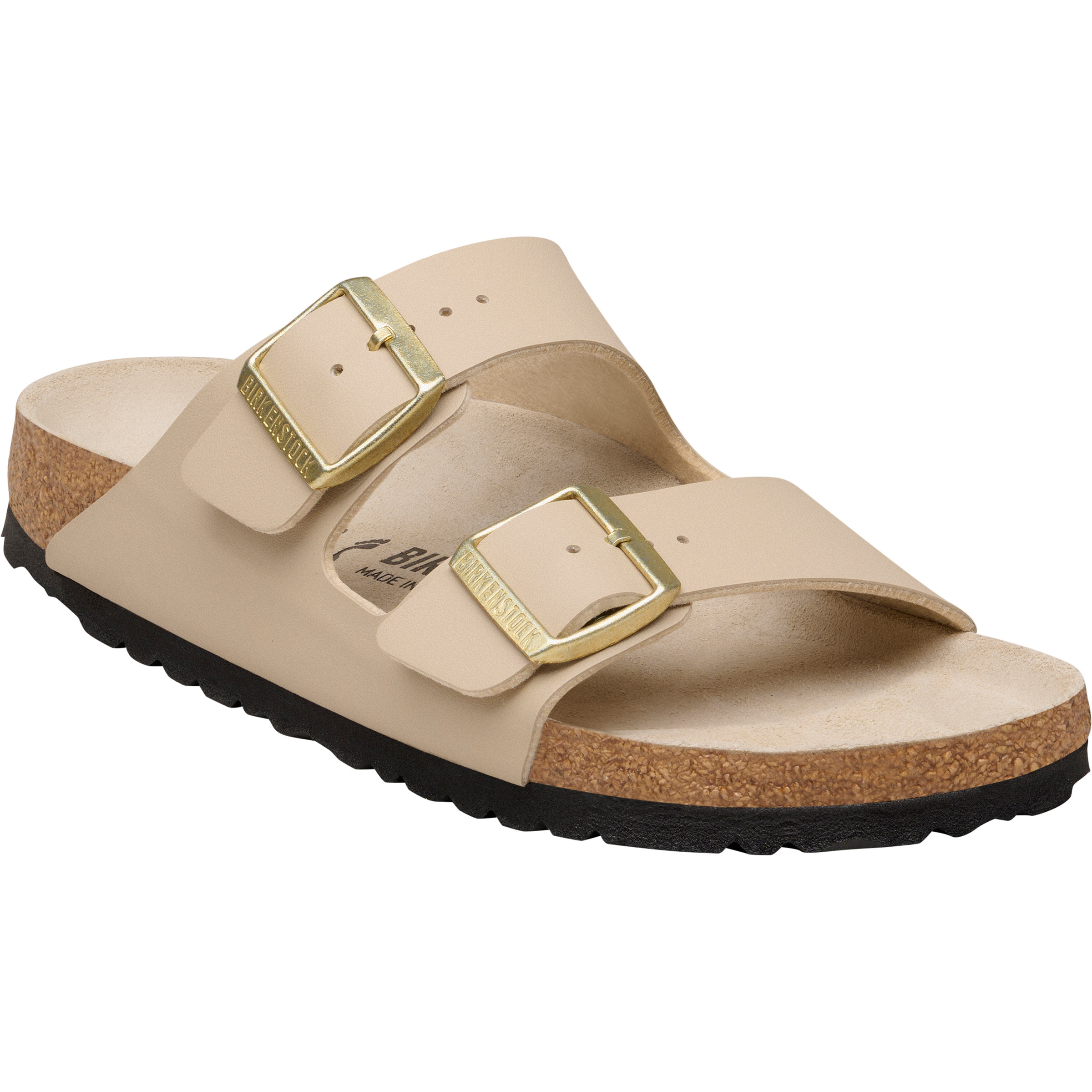 Birkenstock Arizona BF Triples Narrow Sandalen Damen Sandalen beige Größe 38 Lifestyle