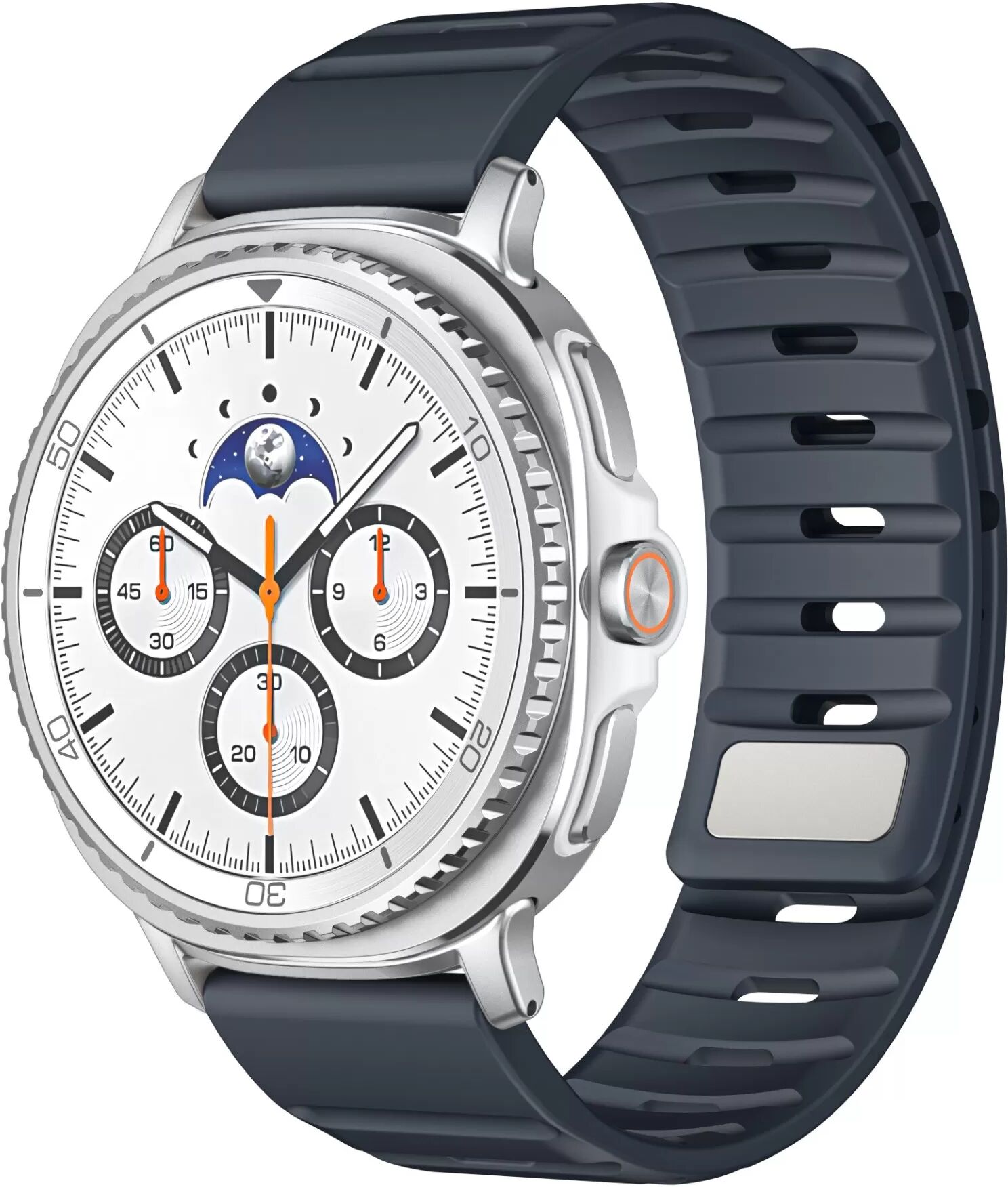 INF Kompatibel mit Samsung Galaxy Watch8 Armband - Norman Magnetisches Silikonarmband mit 316 Edelstahlverschluss, Komfortabel Blau